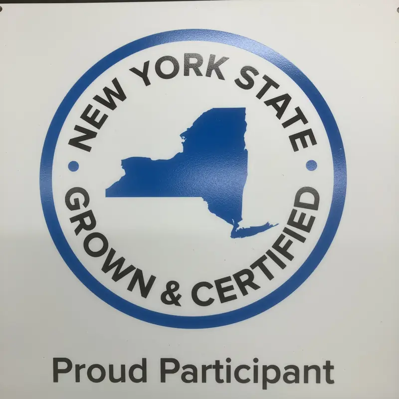 New York State Grown and Certified proud participant sign